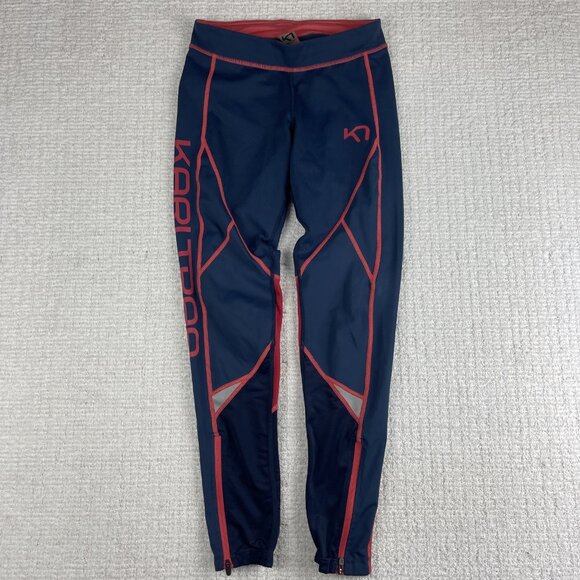Kari Traa Louise Tights Womens Size SMALL Blue/Pink - Picture 1 of 14